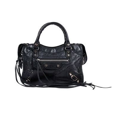 巴黎世家 BALENCIAGA Mini City 機車包 300295 黑MINI CITY機車包 防塵袋/鏡子/背帶