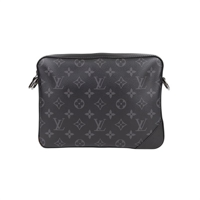 路易威登 LOUIS VUITTON Trio 郵差包 Eclipse帆布 黑色 灰色 M69443 黑Trio 郵差包 原廠盒子/防塵袋