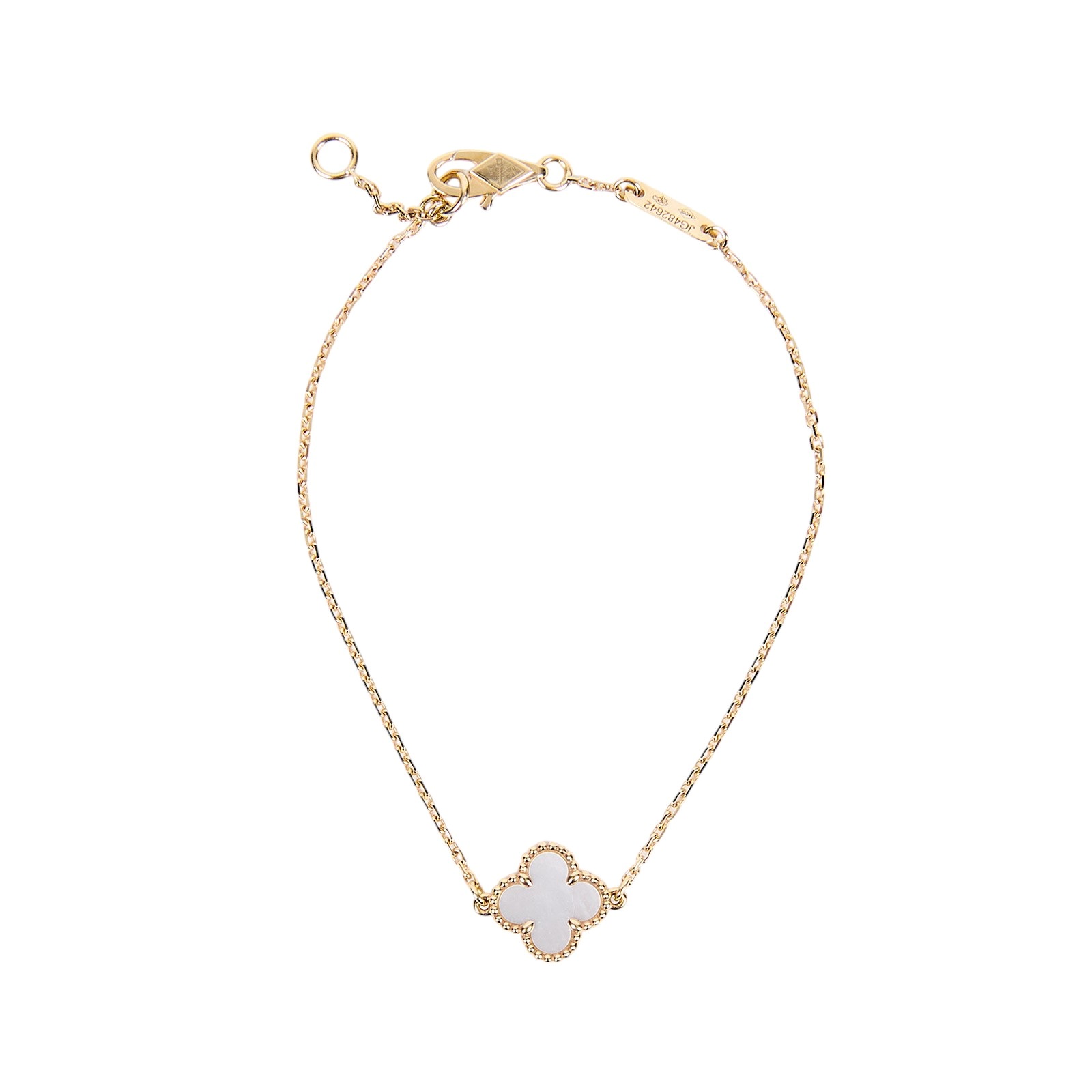 梵克雅寶 Van Cleef & Arpels Sweet Alhambra 吊墜 VCARF68800_改短1.5cm  原廠盒子/保書/一小段K金鍊子