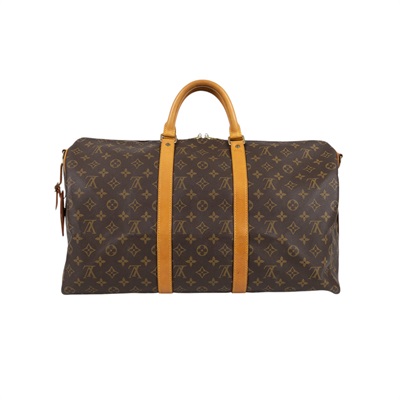 路易威登 LOUIS VUITTON Keepall Bandoulière 50 Monogram經典帆布 波士頓包  旅行袋 M41416  背帶