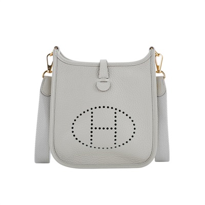 愛馬仕 Hermès Evelyne Bag Mini 伊芙琳包 Evelyne 16 EV16 Y刻 冰川白Mini Evelyne 背帶