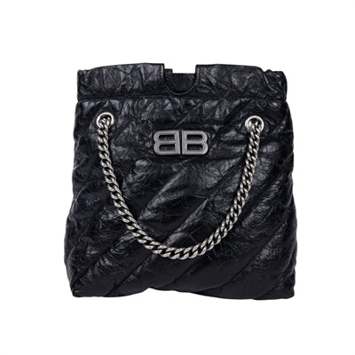 巴黎世家 BALENCIAGA Crush 束口購物包 小型 742942210J0 黑CRUSH小號 防塵袋