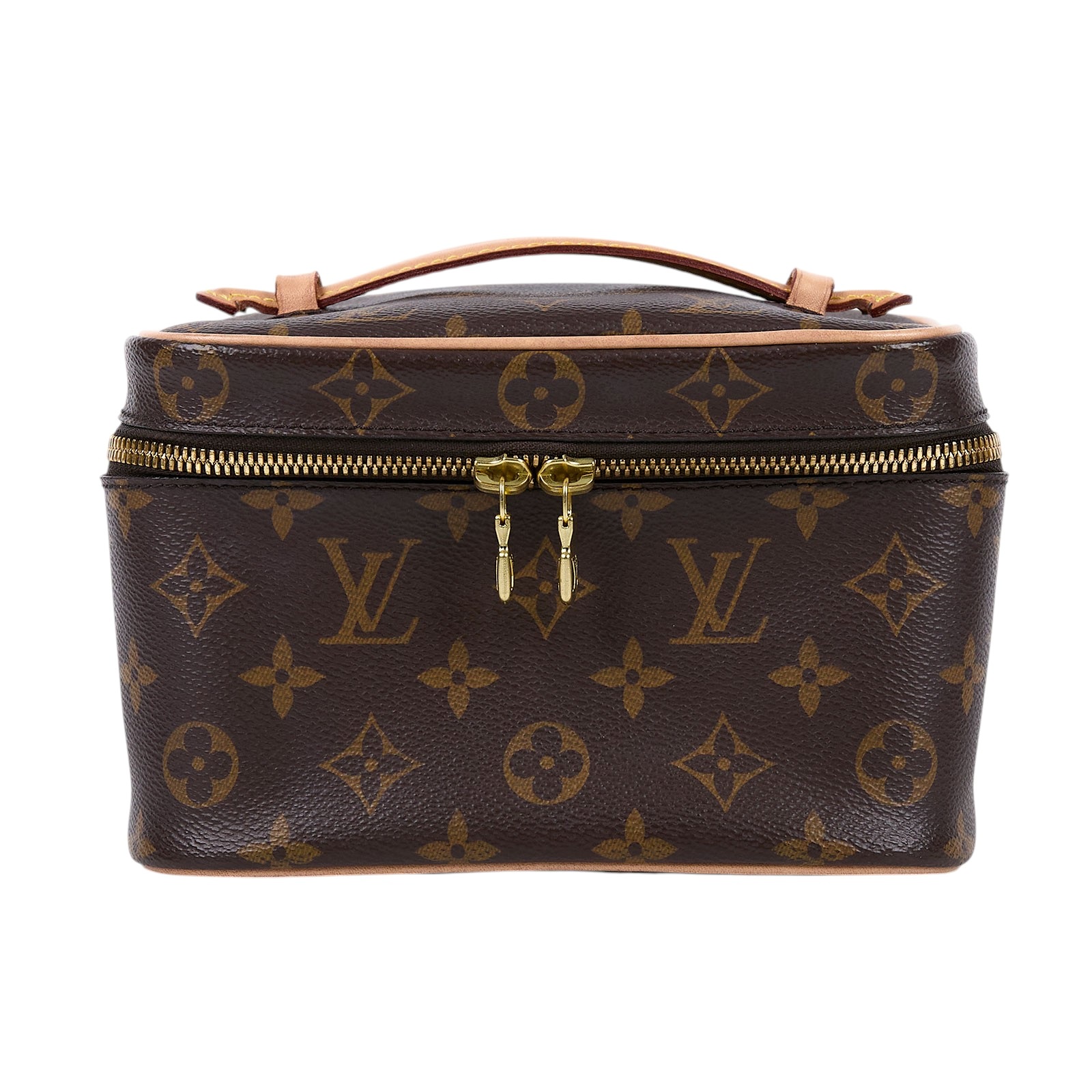 路易威登 LOUIS VUITTON Nice Mini 迷你 梳洗袋 化妝箱 M44495 原花拉鍊化妝箱 防塵袋