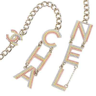 香奈兒 CHANEL 項鍊 A23/C 彩色LOGO項鍊 原廠盒子