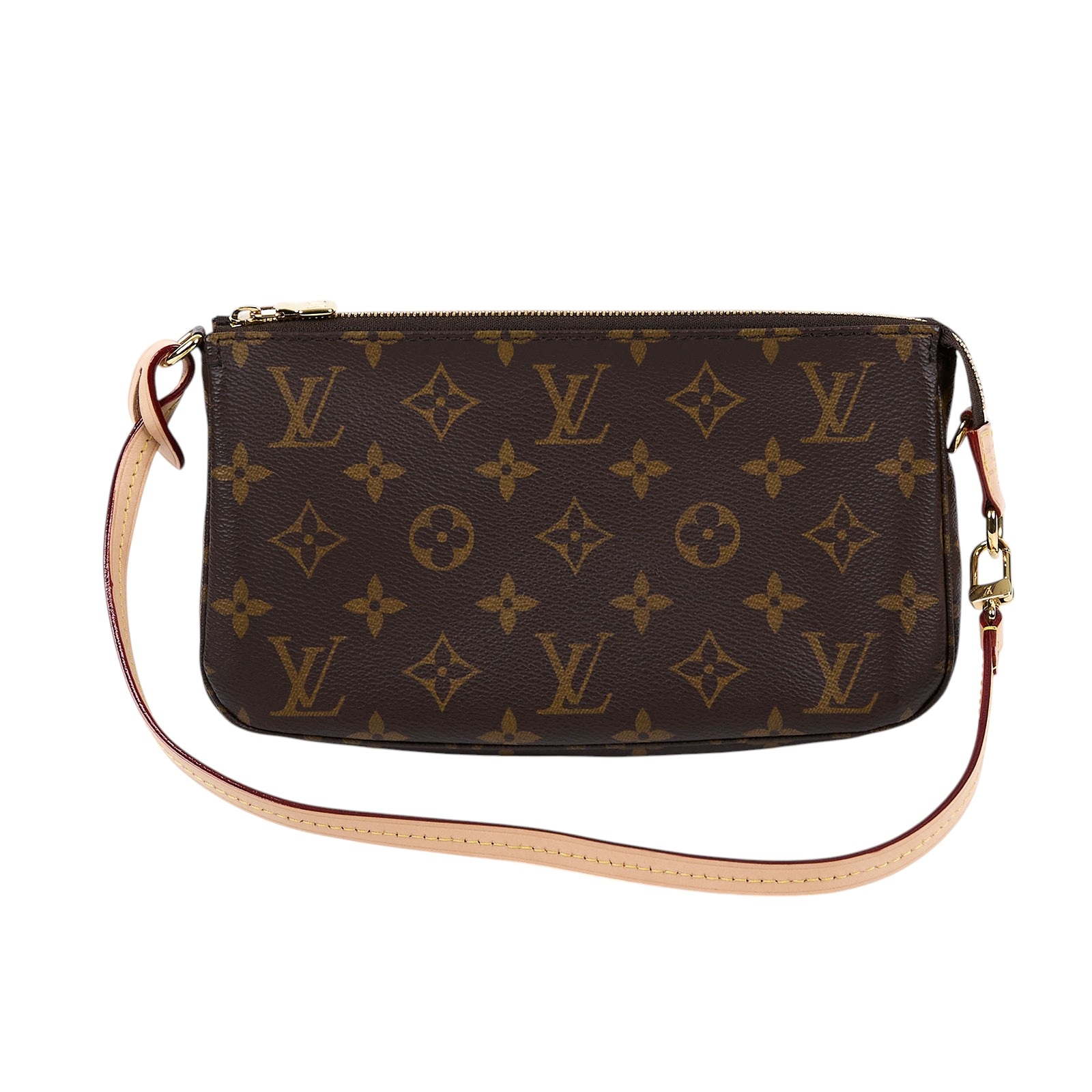 路易威登 LOUIS VUITTON Pochette Accessoires 麻將包 鍊條 皮背帶 腋下單肩包 M82766 晶片款  原廠盒子/防塵袋/背帶/購買明細影本