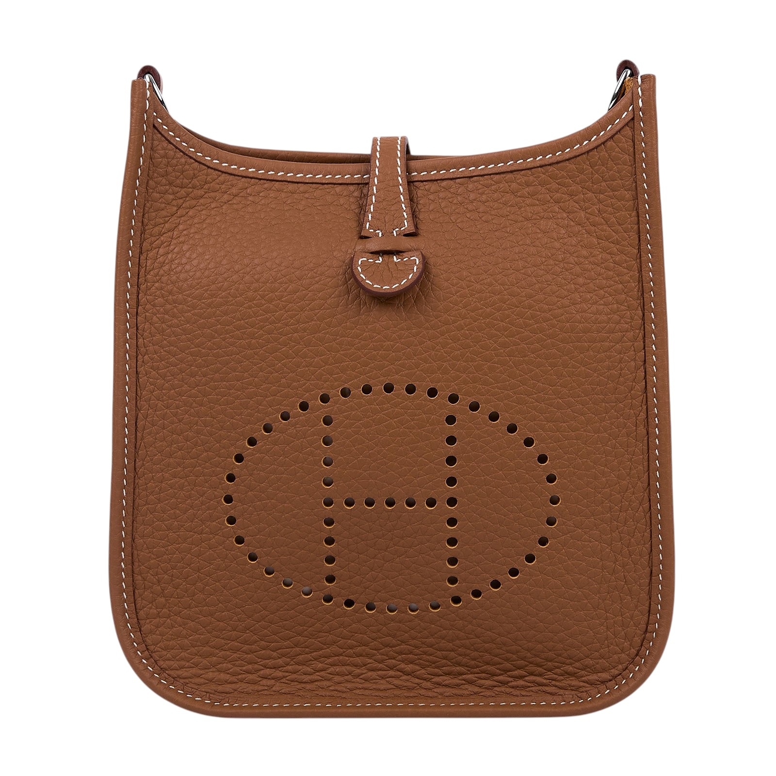 愛馬仕 Hermès Evelyne Bag Mini 伊芙琳包 Evelyne 16 EV16 K刻/H086557CKAF  原廠盒子/防塵袋