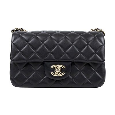 香奈兒 CHANEL CF 迷你 口蓋包 A69900 Y04059 黑羊COCO20 購買證明/防塵袋