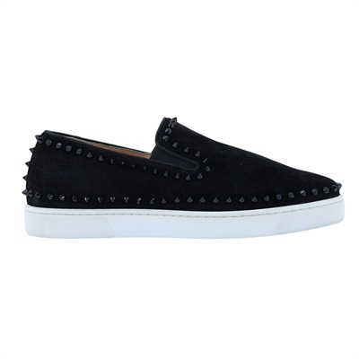 克莉絲汀盧布盪 CHRISTIAN LOUBOUTIN Louis Pik Pik Mimosa Metal 平底船鞋 1130280CM53_44  原廠盒子/防塵袋