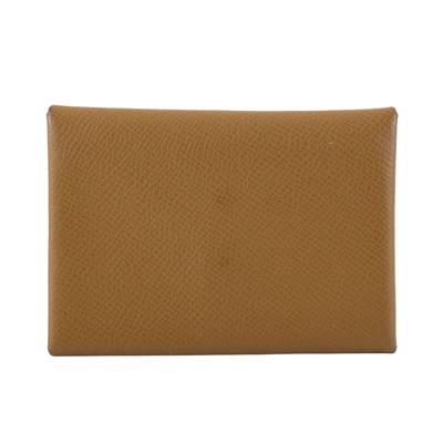 愛馬仕 Hermes Calvi Duo 卡包 CALD B刻 芝麻色CALVI DUO 無附屬品
