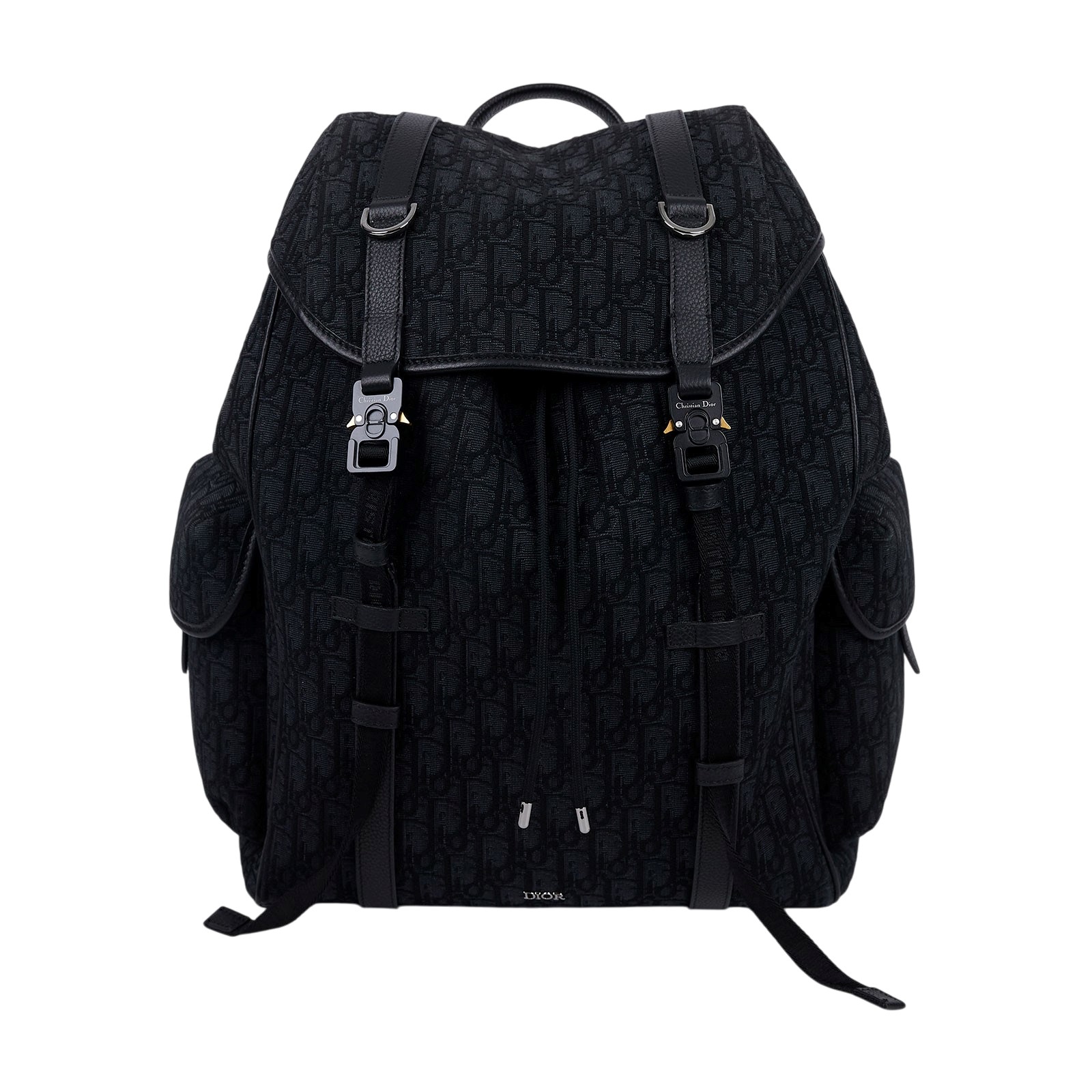 迪奧 CHRISTIAN DIOR Backpack 後背包 1ESBA205YKY 黑緹花Hit the Road後背包 原廠盒子/防塵袋/保證卡