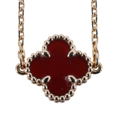 梵克雅寶 Van Cleef & Arpels Sweet Alhambra 吊墜 VCARN59K00  購買證明/原廠盒子2