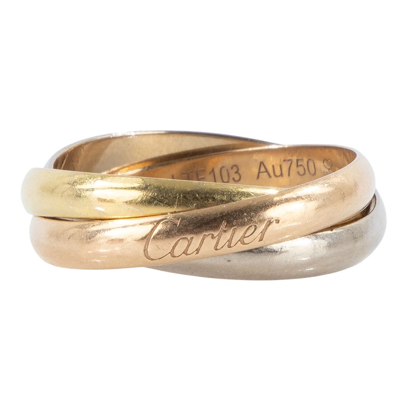 卡地亞 CARTIER Trinity 戒指 B4086154 TRINITY三環戒 原廠盒子/購買證明