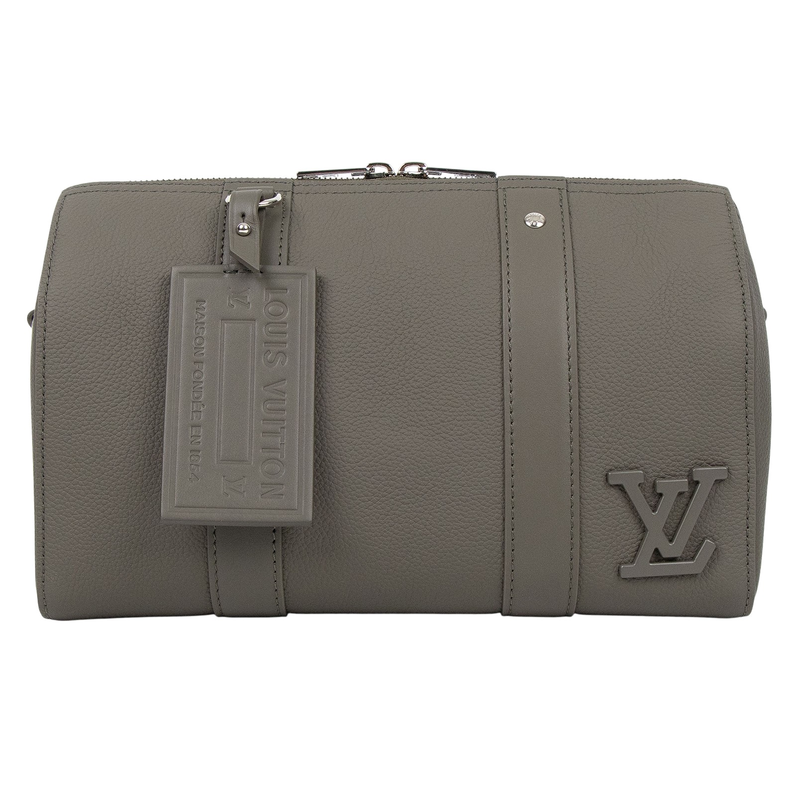 路易威登 LOUIS VUITTON City Keepall 手提 肩背 波士頓包 卡其色 M21437 晶片款  防塵袋/原廠盒子/背帶