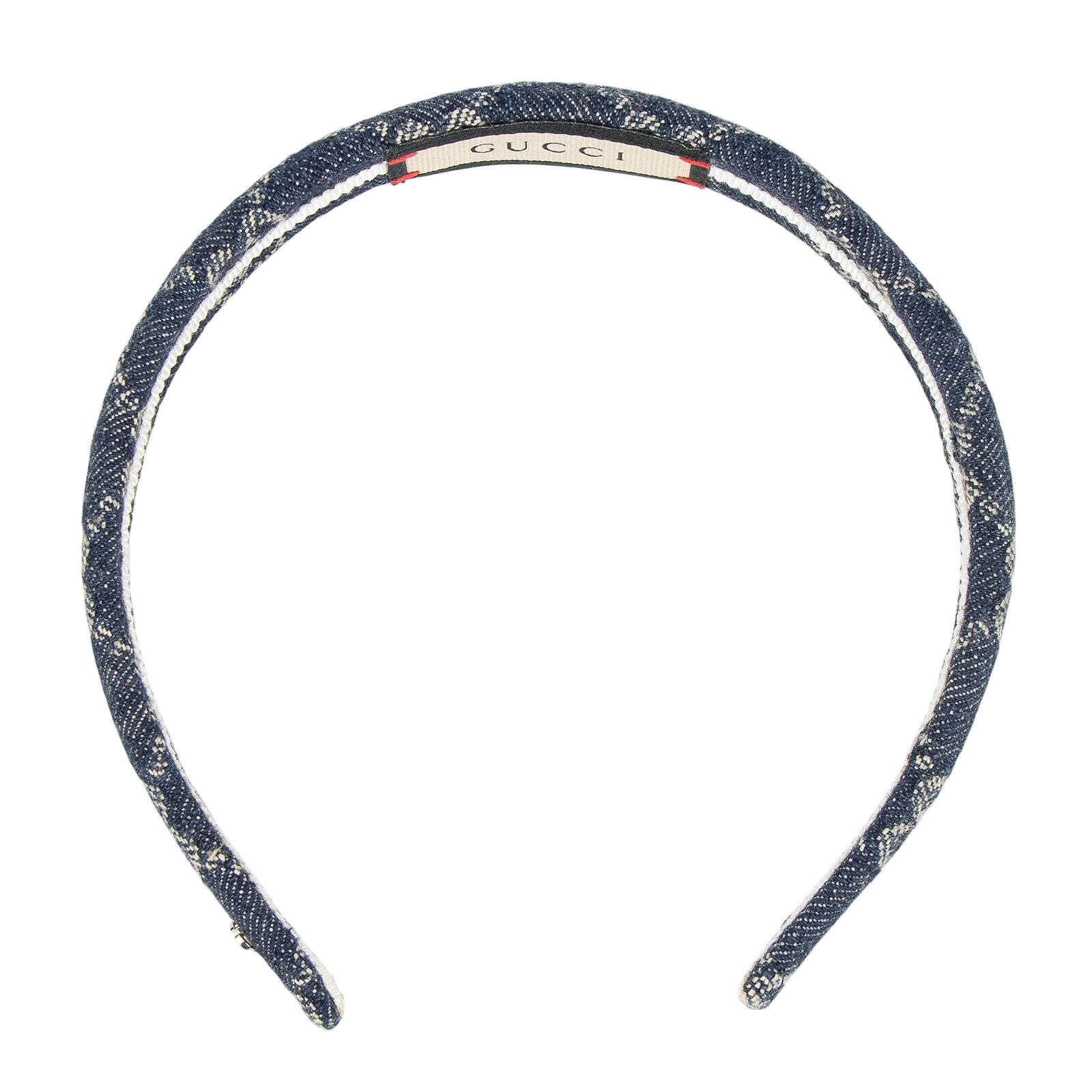 古馳 GUCCI 髮箍 652835 3HAAH 藍色單寧髮箍 原廠盒子/防塵袋