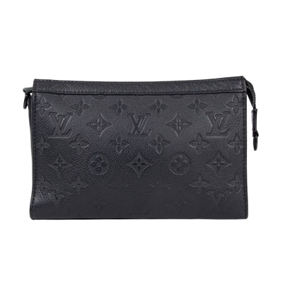 路易威登 LOUIS VUITTON Gaston 隨身錢包 牛皮 黑色 M81115 晶片款 黑Gaston隨身錢包 內袋 /背帶