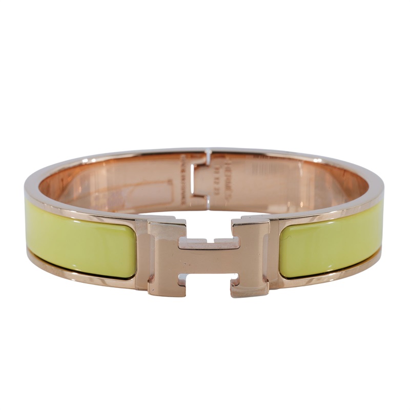 愛馬仕 Hermes Clic H PM 手環 金黃色 H700001FO68PM FI 12 23 黃色CLIC H 手環 原廠盒子/防塵袋/購買證明