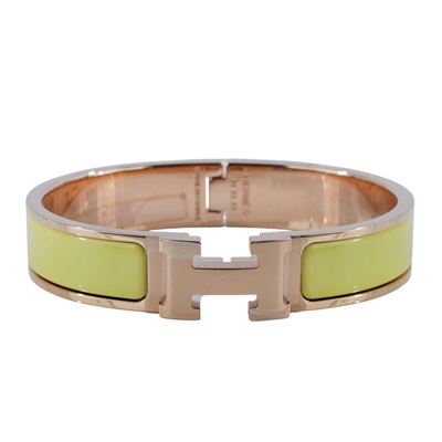 愛馬仕 Hermes Clic H PM 手環 金黃色 H700001FO68PM FI 12 23 黃色CLIC H 手環 原廠盒子/防塵袋/購買證明