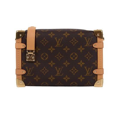 路易威登 LOUIS VUITTON Side Trunk MM 老花 手提 肩背 箱包 M46358 晶片款  原廠盒子/防塵袋/購買證明/背帶