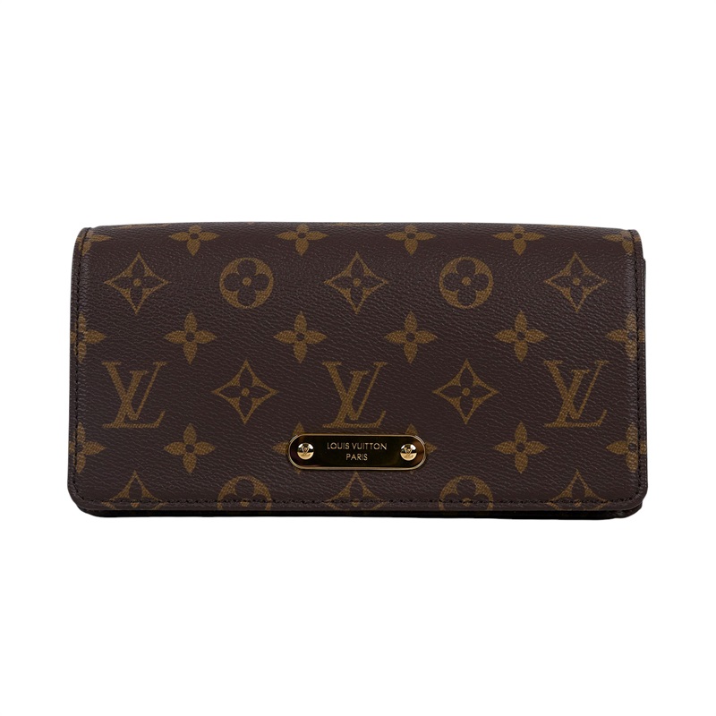 路易威登 LOUIS VUITTON Wallet On Chain Lily 三合一 斜挎包 經典原花 帆布 錢包 M82509 晶片款  原廠盒子/防塵袋/購買證明/背帶