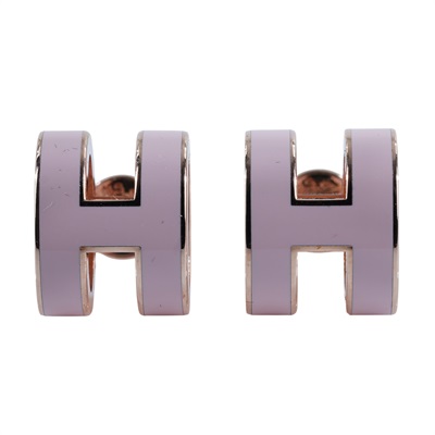 愛馬仕 Hermes Mini Pop H 耳釘 糖衣粉 H608002FO85 ST 01 39 粉色 POP H 耳環 原廠盒子