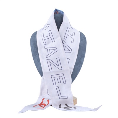 香奈兒 CHANEL CC 絲巾  粉藍TWILLY 無附屬品