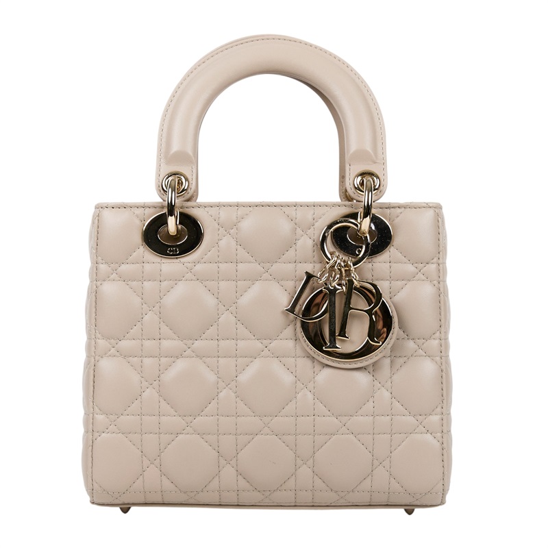 迪奧 CHRISTIAN DIOR Lady Dior My ABCDior 小型 肩背 手提包 羊皮 M0538ONGE  原廠盒子/防塵袋/保證卡/裝飾釦4個