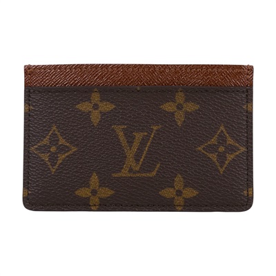 路易威登 LOUIS VUITTON 卡片套 卡夾 Monogram塗層帆布 雅馬邑色 M61733 原花卡夾 原廠盒子/防塵袋