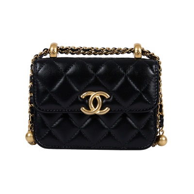 香奈兒 CHANEL 鏈帶 零錢包 迷你  31開 黑羊MINI鍊包 原廠盒子/防塵袋/保證卡