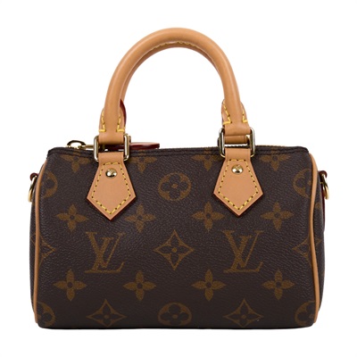 路易威登 LOUIS VUITTON Nano Speedy 原花 手提 肩背包 M81085 原花NANO SPEEDY 原廠盒子/防塵袋/購買證明