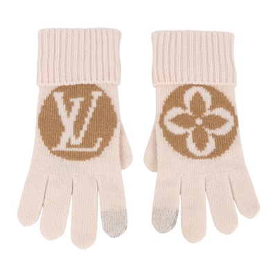路易威登 LOUIS VUITTON Medallion 手套 M79254 粉色手套 原廠盒子