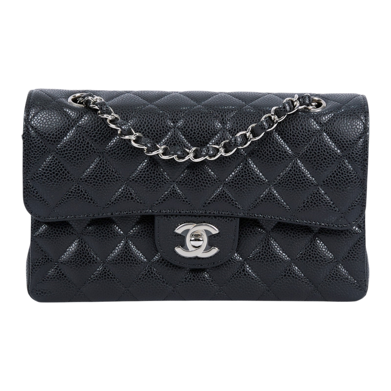 香奈兒 CHANEL CF 經典 小型 口蓋包 A01113 27開 黑荔枝COCO23 原廠盒子/防塵袋/保證卡