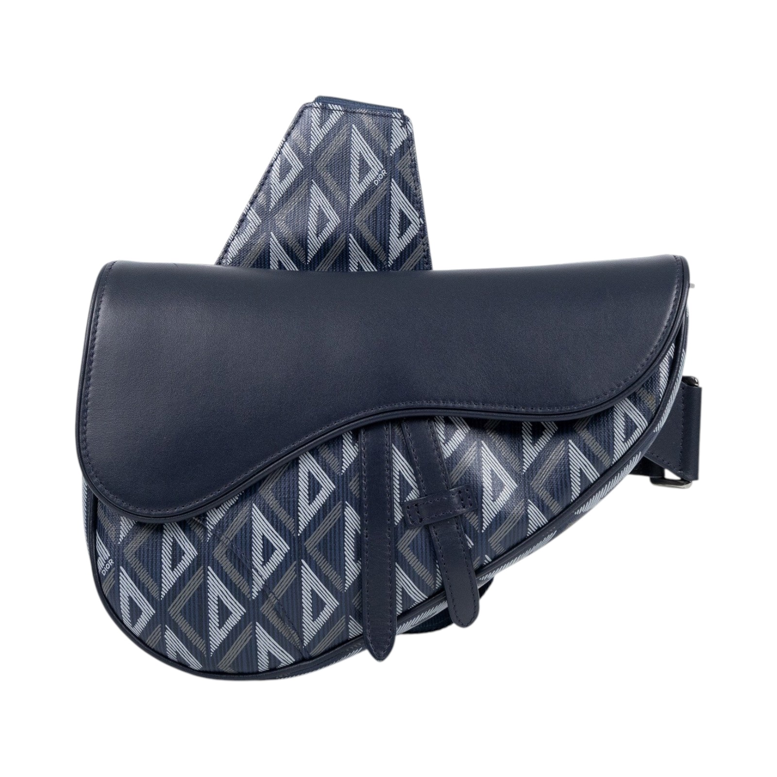 迪奧 CHRISTIAN DIOR Saddle 馬鞍包 1ADPO093CDP 深藍CD馬鞍包 原廠盒子/防塵袋/購買證明
