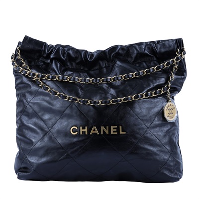 香奈兒 CHANEL 22 中型 束口包 AS3261 B19059 晶片款 黑金22包 中號 原廠盒子/防塵袋/購買證明影本/內袋