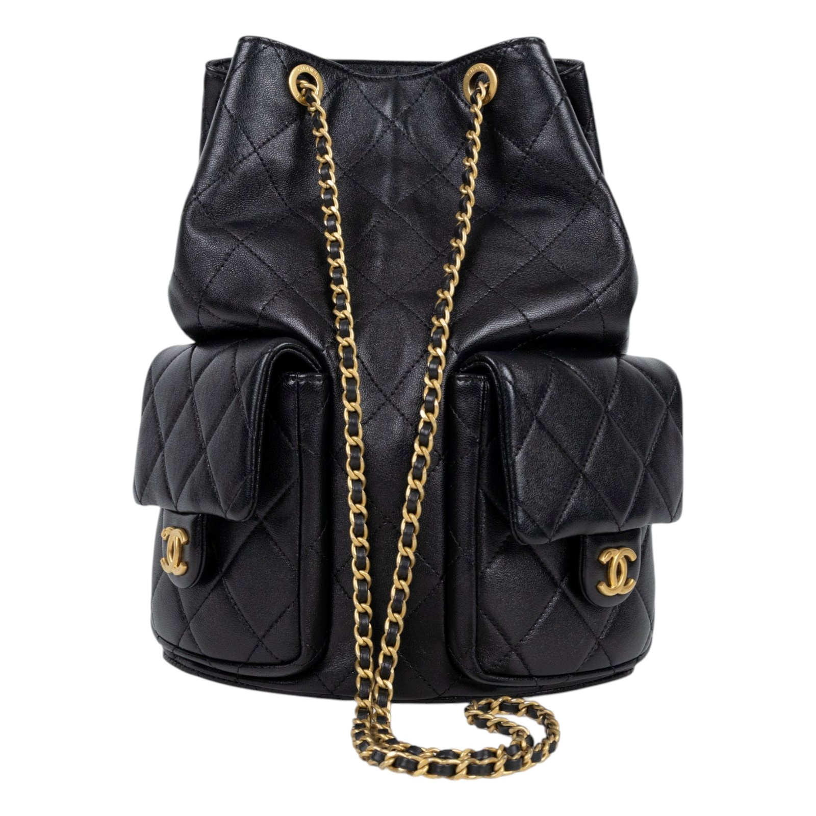 香奈兒 CHANEL 25C 雙肩 後背包 AS5305 B18791 晶片款 黑羊 Matelasse 雙肩包 原廠盒子/防塵袋/購買證明