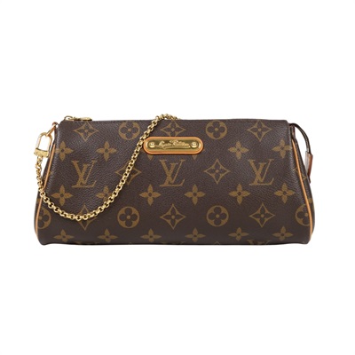路易威登 LOUIS VUITTON Eva 經典帆布 鍊帶 小肩包 M95567 原花EVA 防塵袋