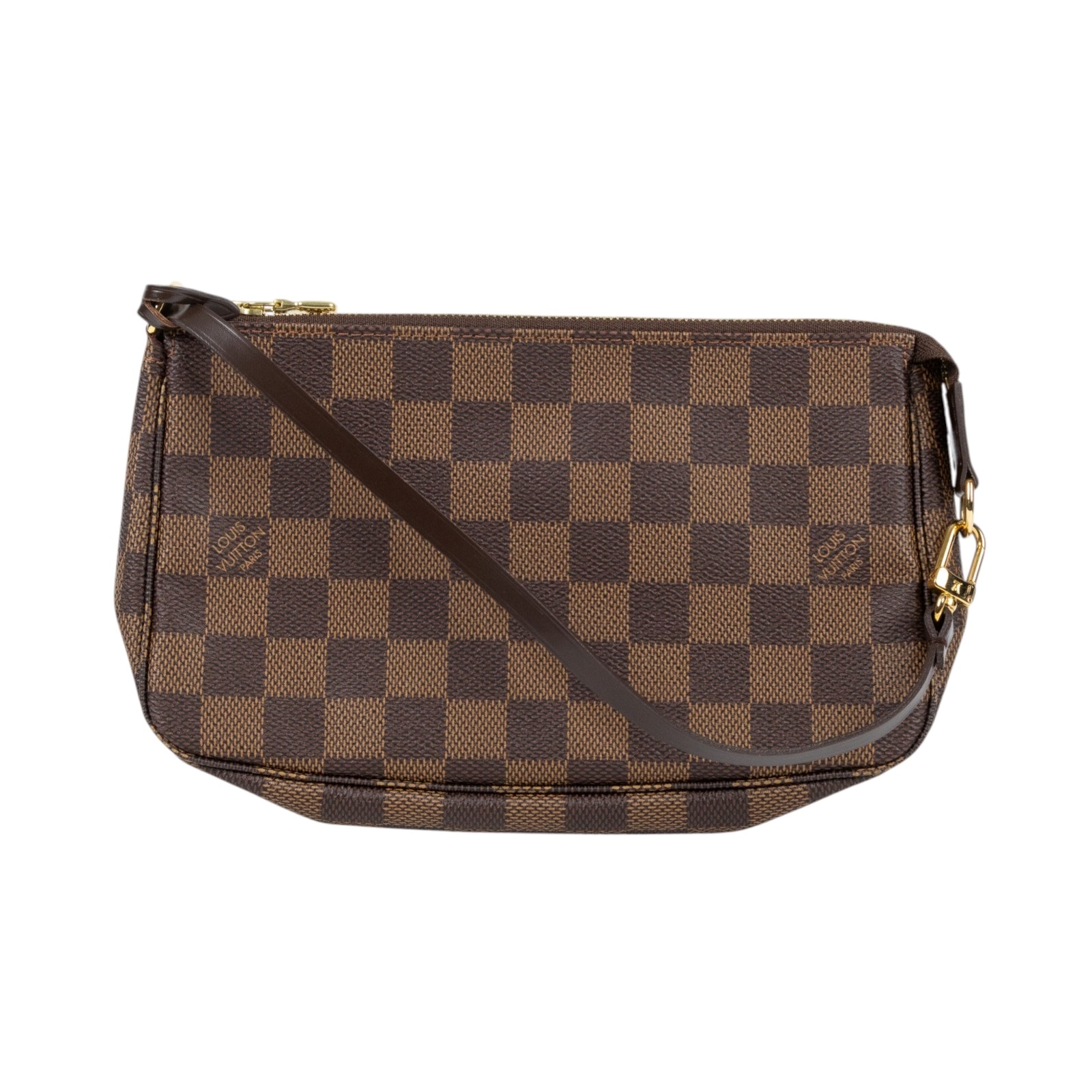 路易威登 LOUIS VUITTON Pochette Accessoires 手提包 麻將包 手拿包 N51985 棕棋盤格腋下包 無附屬品