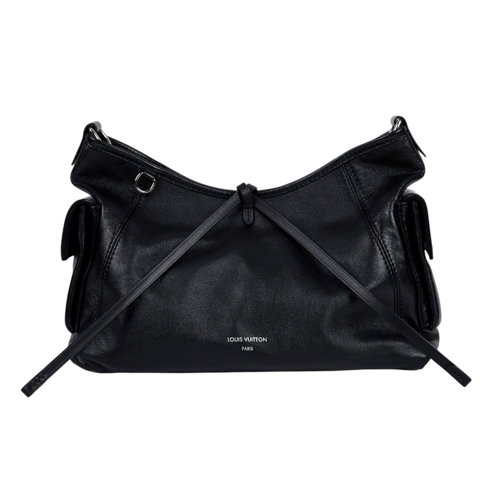 路易威登 LOUIS VUITTON CarryAll Cargo Vibe PM 手提包 黑色 M24861 晶片款  鏈帶/背帶 /吊牌/防塵袋