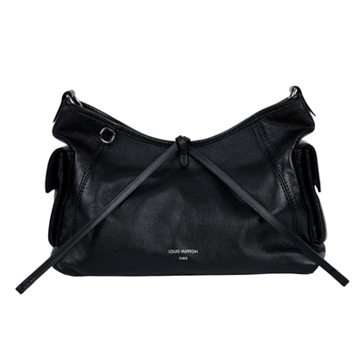 路易威登 LOUIS VUITTON CarryAll Cargo Vibe PM 手提包 黑色 M24861 晶片款  鏈帶/背帶 /吊牌/防塵袋