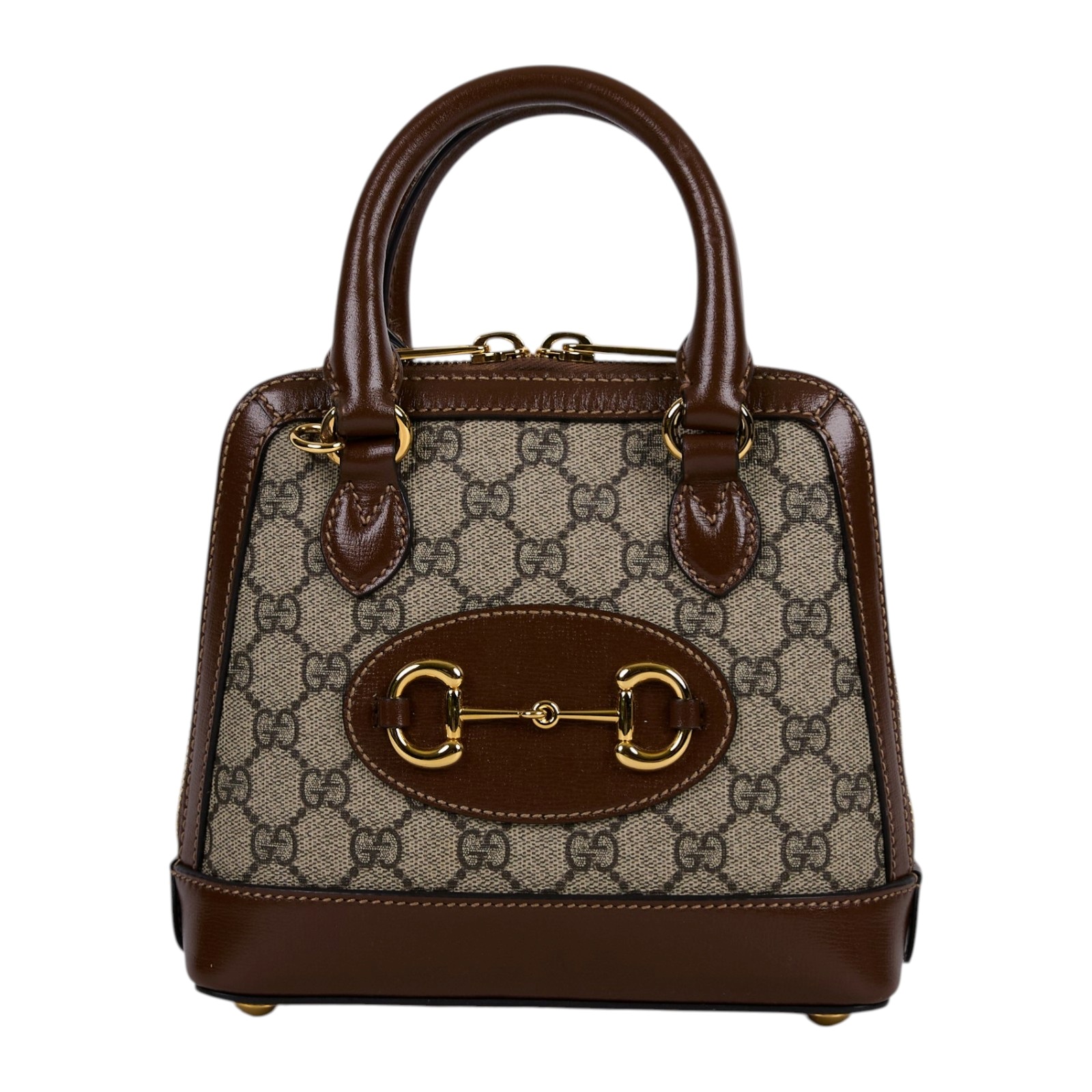 古馳 GUCCI Horsebit 1955 迷你 貝殼包 640716 92TCG 棕Horsebit 1955 肩背包 原廠盒子/防塵袋