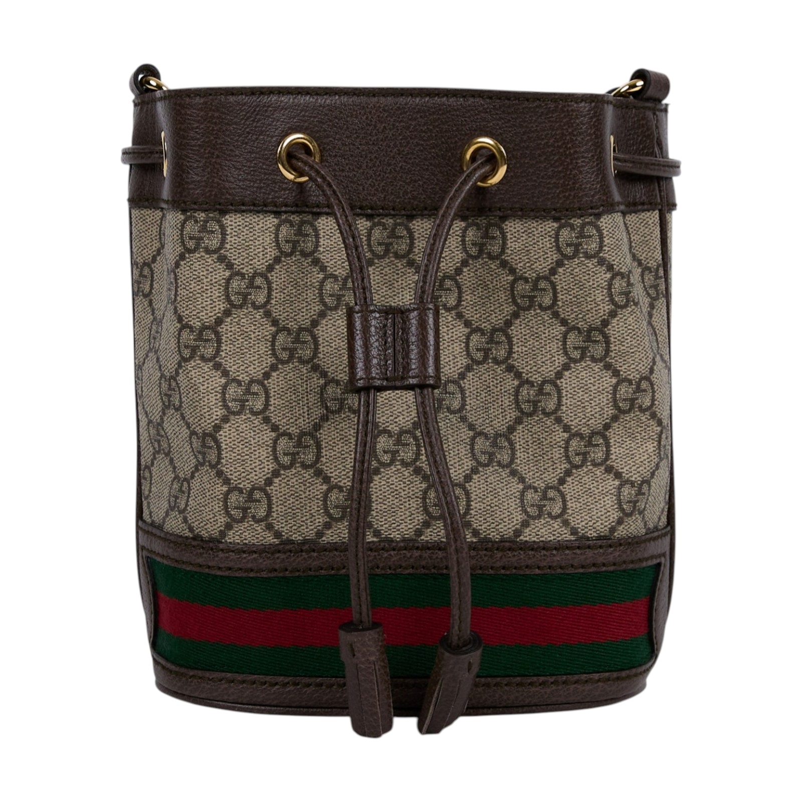 古馳 GUCCI Ophidia GG 迷你 水桶袋 米色 烏木色 550620 96I3B 棕GG紋OPHIDIA水桶包 原廠盒子/防塵袋