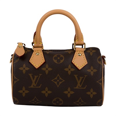 路易威登 LOUIS VUITTON Nano Speedy 原花 手提 肩背包 M81085 原花NANO SPEEDY 原廠盒子/防塵袋