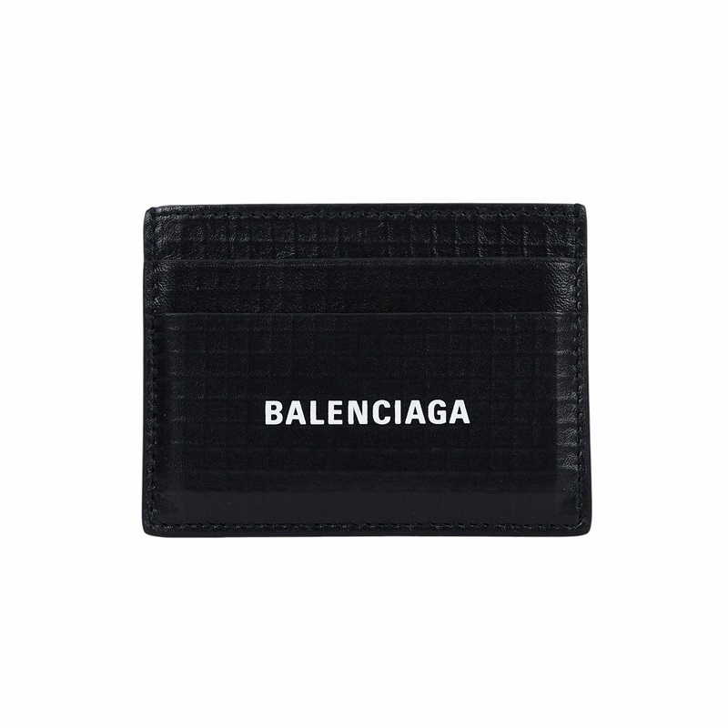 巴黎世家 BALENCIAGA 卡片夾 5943092AAZP 黑格紋卡夾 原廠盒子/防塵袋