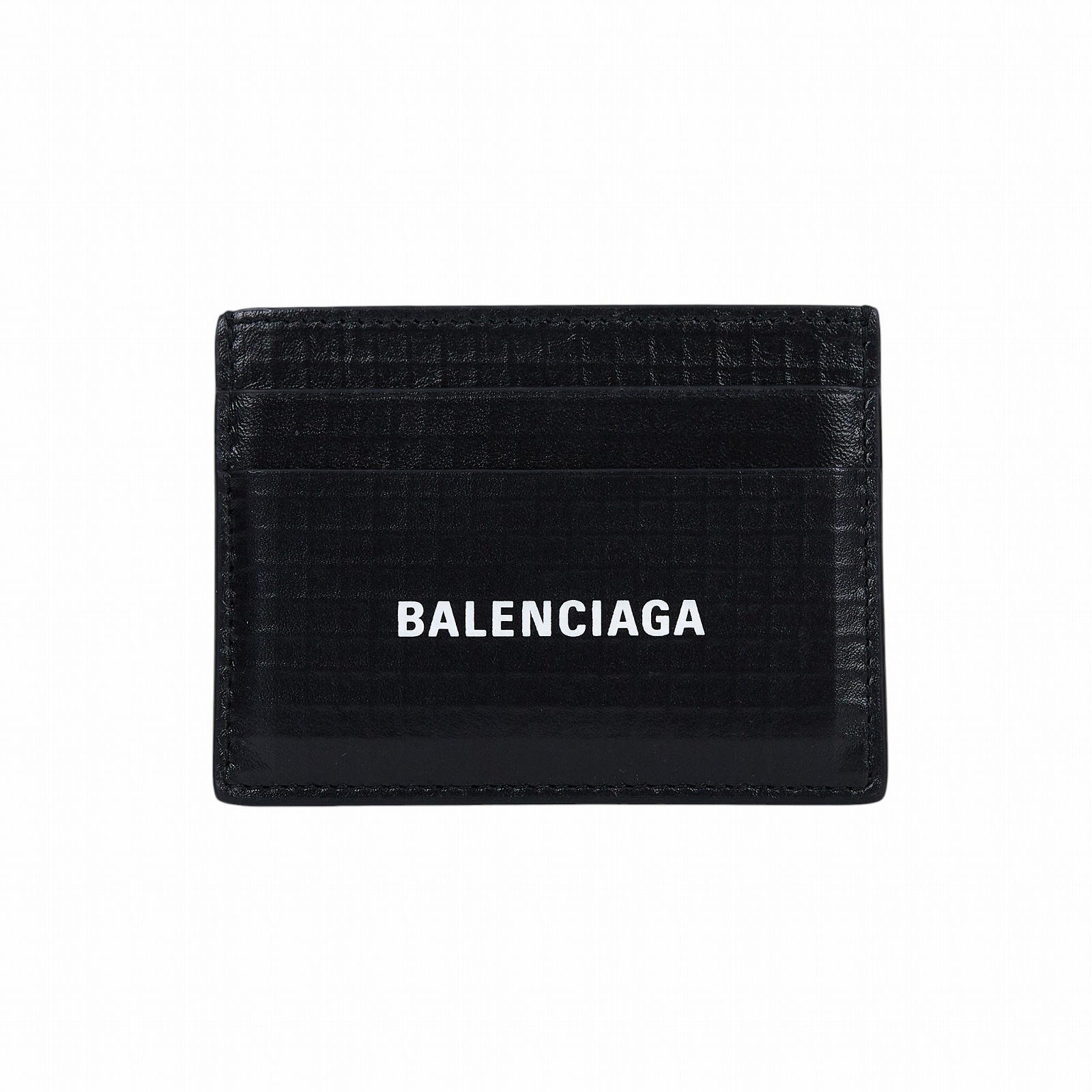 巴黎世家 BALENCIAGA 卡片夾 5943092AAZP 黑格紋卡夾 原廠盒子/防塵袋