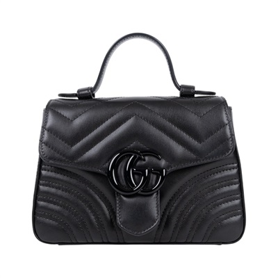 古馳 GUCCI GG Marmont 肩背包 斜背包 手提包 702563 DTDFV 黑GG Marmont Top Handle 包 2WAY 防塵袋