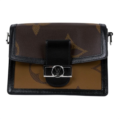 路易威登 LOUIS VUITTON DAUPHINE MM 肩背包 M44599 黑邊大原花DAUPHINE MM 防塵袋/原廠盒子/背帶2