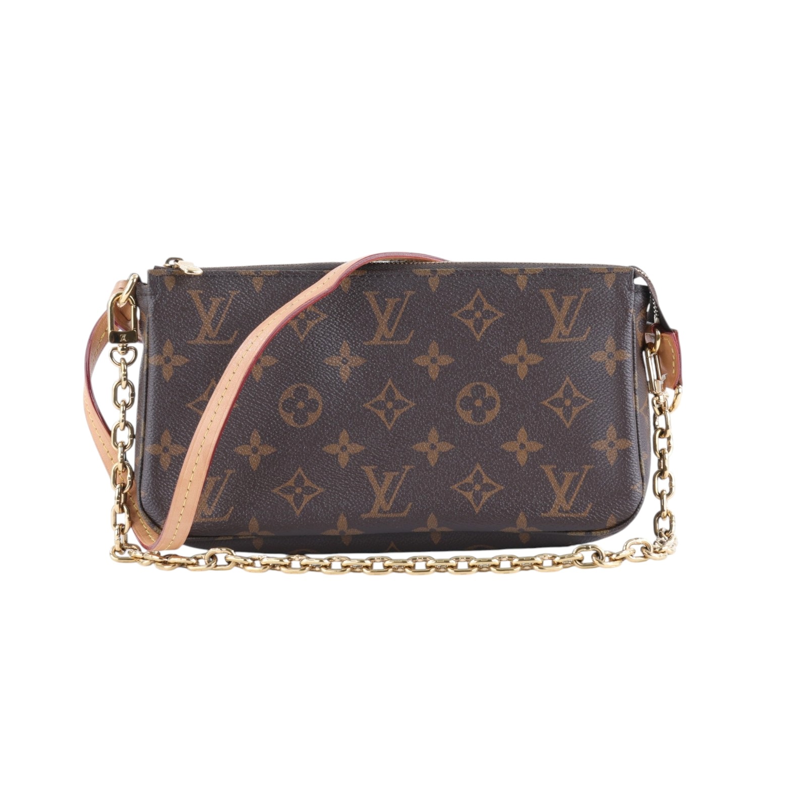 路易威登 LOUIS VUITTON Pochette Accessoires Monogram帆布 鏈帶 肩背 錢包 M82766 晶片款  防塵袋/原廠盒子/STARP