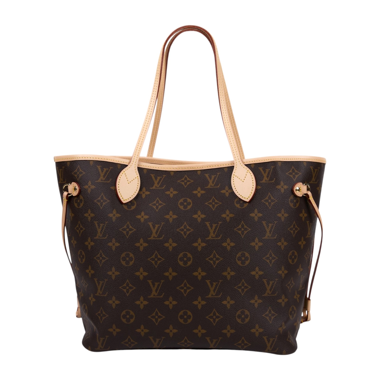 路易威登 LOUIS VUITTON Neverfull MM  經典帆布 肩背 購物袋 紅玫米黃雙色內襯 M46975 晶片款  原廠盒子/防塵袋/內袋/購買證明