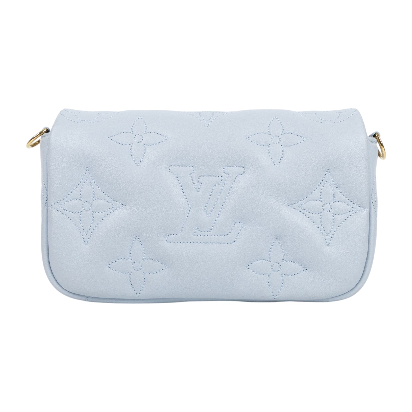 路易威登 LOUIS VUITTON Wallet on Strap Bubblegram 肩背包 斜背包 手拿包 M81399 晶片款  原廠盒子/防塵袋/背帶/鍊帶