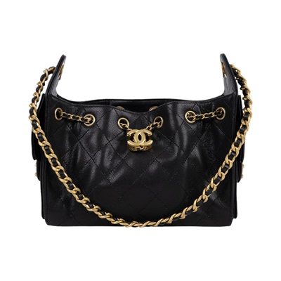香奈兒 CHANEL 25 迷你包 AS5631 晶片款 黑金荔枝25包 MINI 原廠盒子/防塵袋