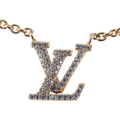 路易威登 LOUIS VUITTON LV Iconic 項鏈 金色 M00596 金色水鑽Iconic項鍊 原廠盒子/防塵袋